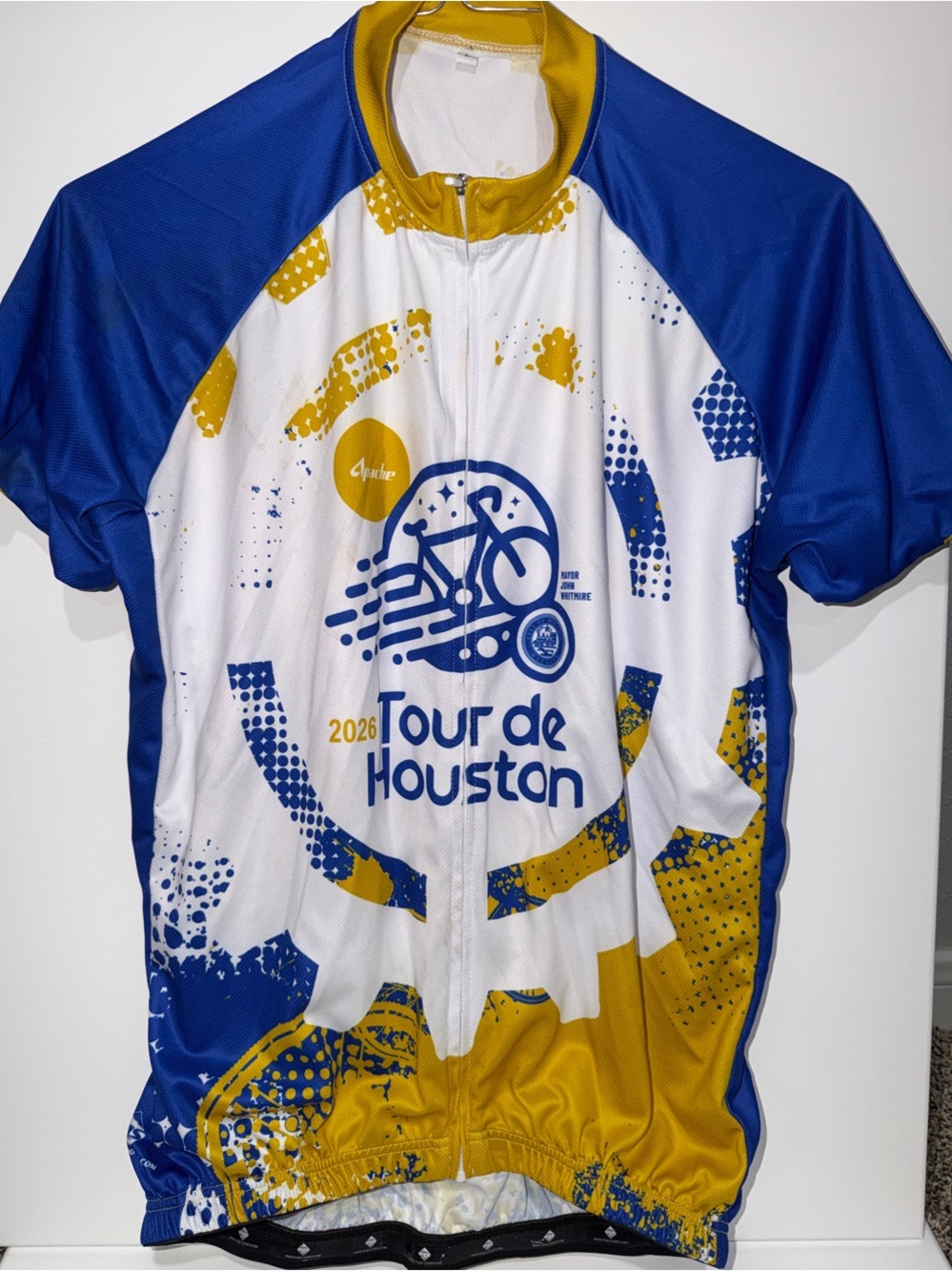 2026 Tour de Houston Cycling Jersey - Blue & Gold